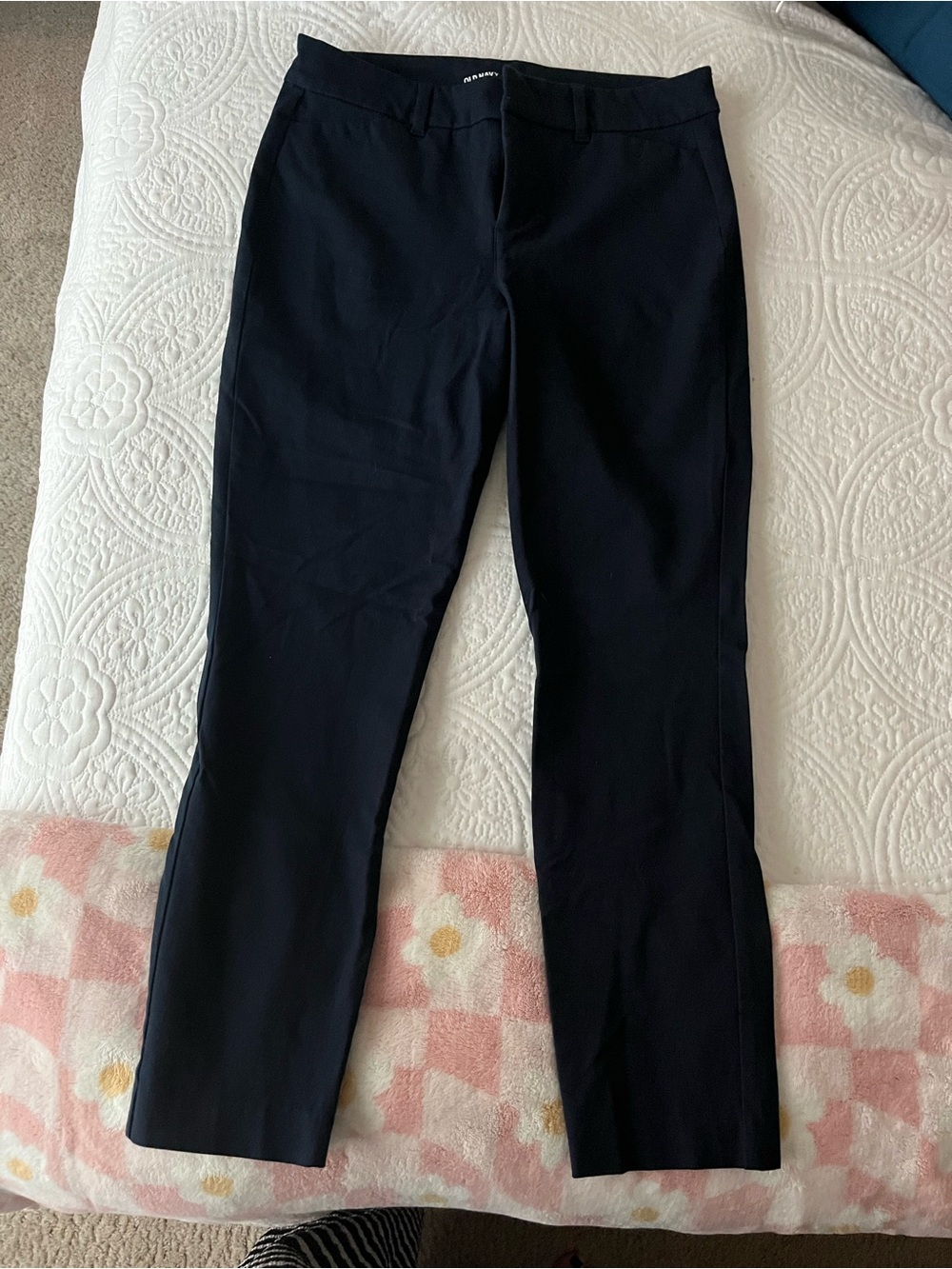 Women’s Slim Straight Dress pants - navy blue